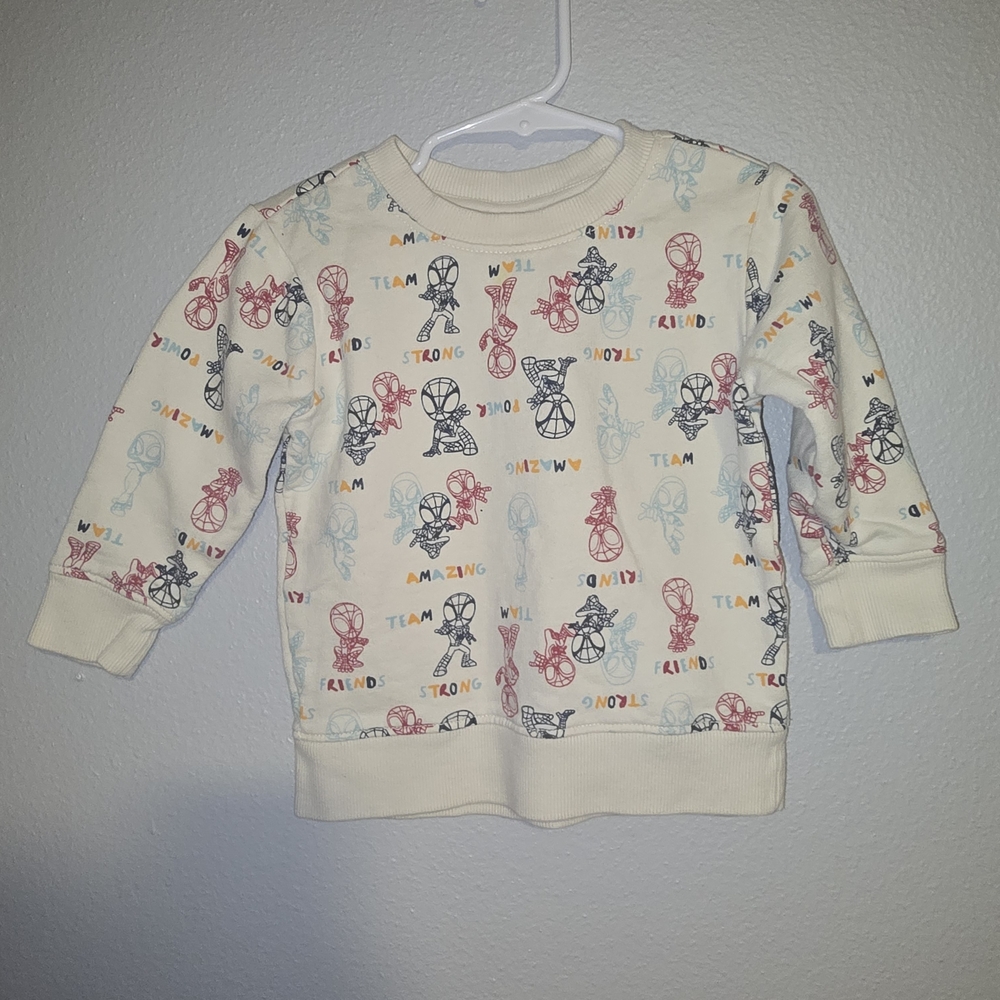 Hanna Andersson Cream Sweatshirt with Colorful Graphics